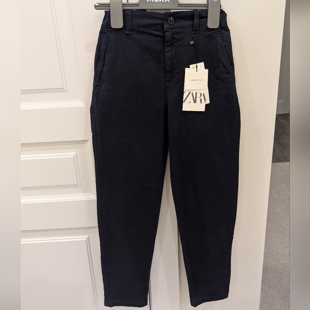 NWT Zara Boys Navy Blue Trousers!